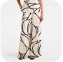Geometric Wide-Leg Pants