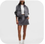 Scuba Mid-Rise Mini Skirt